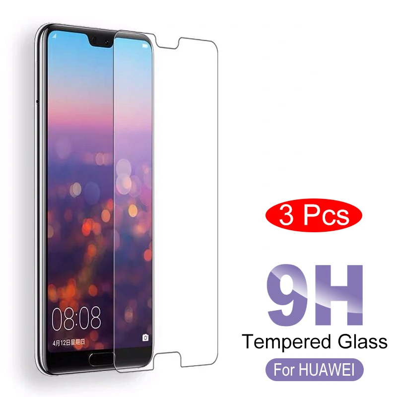 3 Pieces Protective Tempered Glass On The For Huawei P20 Lite Pro Screen Protector Protect 2 Pcs Glass For Huawei P20 Pro Film