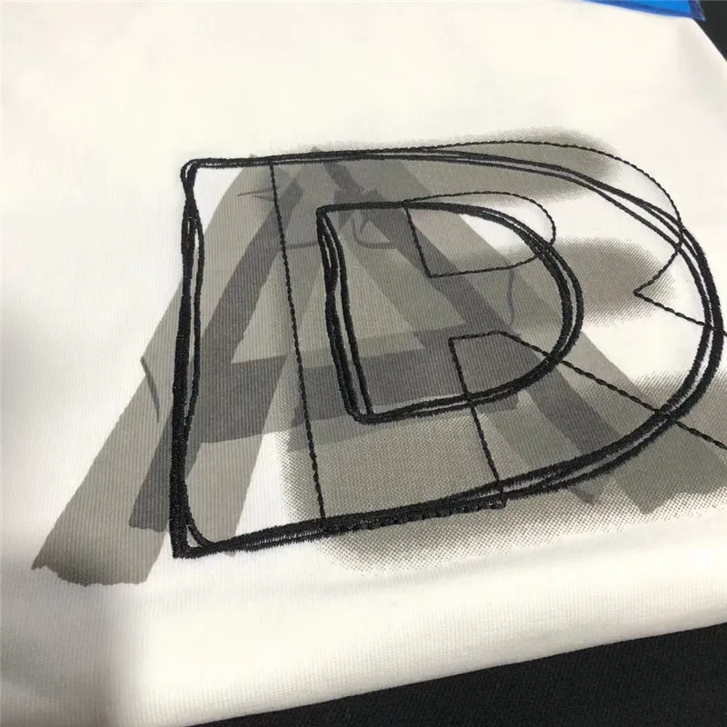 

Layer ADER ERROR T-shirt Men Women 1:1 High Quality Embroidered The Letter A Adererror Tee