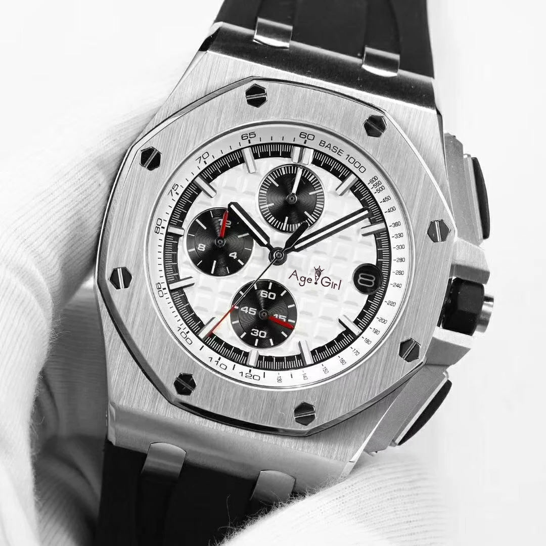 11 Роскошные брендовые новые кварцевые ChronographSports мужские часы секундомер Lebron James модные сапфировые часы со стразами черные резиновые AAA - Цвет: 11