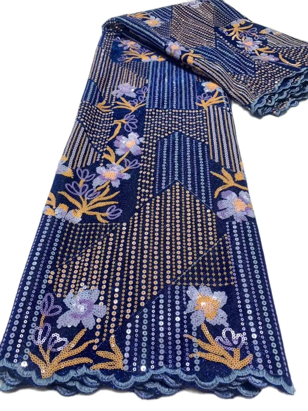 

2022 французское высококачественное кружево, швейцарские блестки, нигерийская мягкая ткань для благородного и элегантного шелкового свадеб...