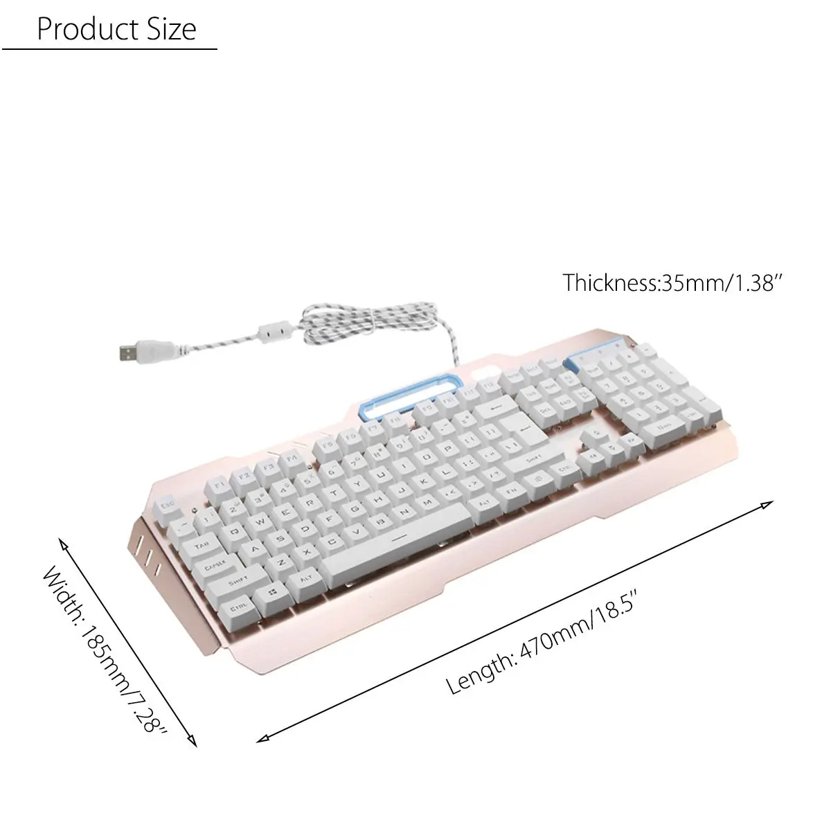 Игровая клавиатура мышь Combos механический Feel светодиодный Подсветка USB геймер ноутбук игровой набор с коврик для мыши