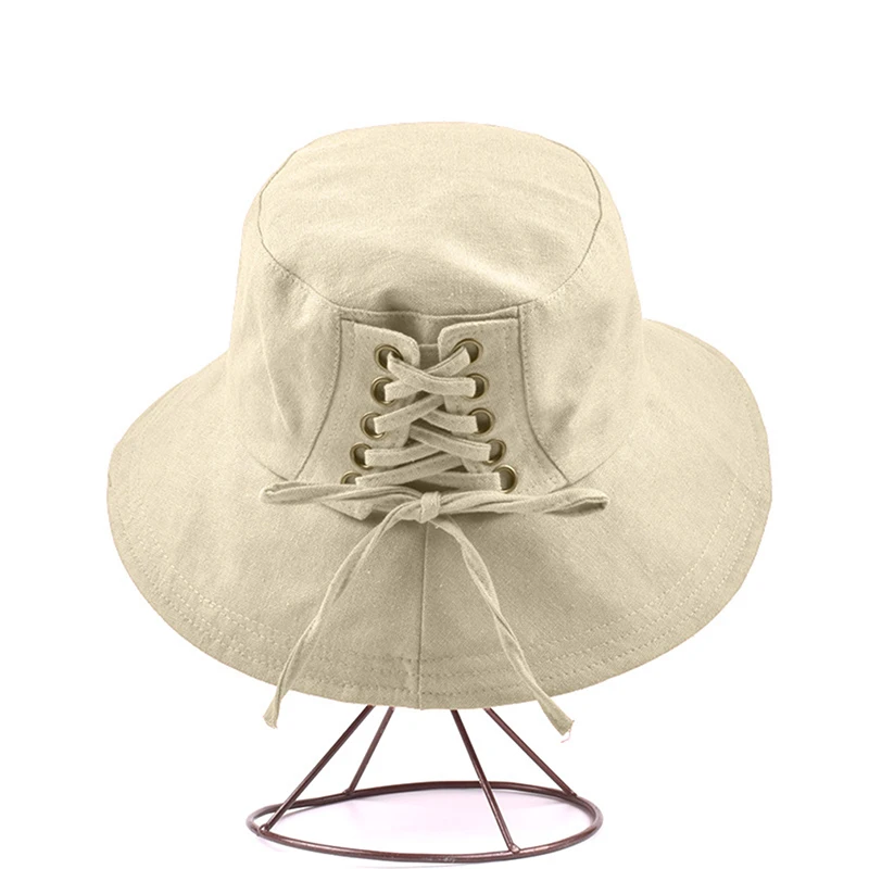 

GAOKE Summer Foldable Bucket Hat Unisex Women Outdoor Sunscreen Cotton Fishing Hunting Cap Men Basin Chapeau Sun Prevent Hats