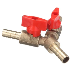 516 дюйма, 8 мм, латунный Y-образный 3-ходовой запорный шаровой штуцер, штуцер, топливо для Газа воды и нефти, для полива сада, автомобиля Mayitr