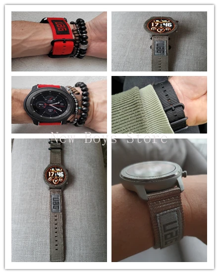 

22 23 24mm nylon watch Band for Galaxy Watch 46mm Sports Strap Samsung Gear S3 Frontier/Classic for watch 3 45mm GT2 46mm 2 PRO
