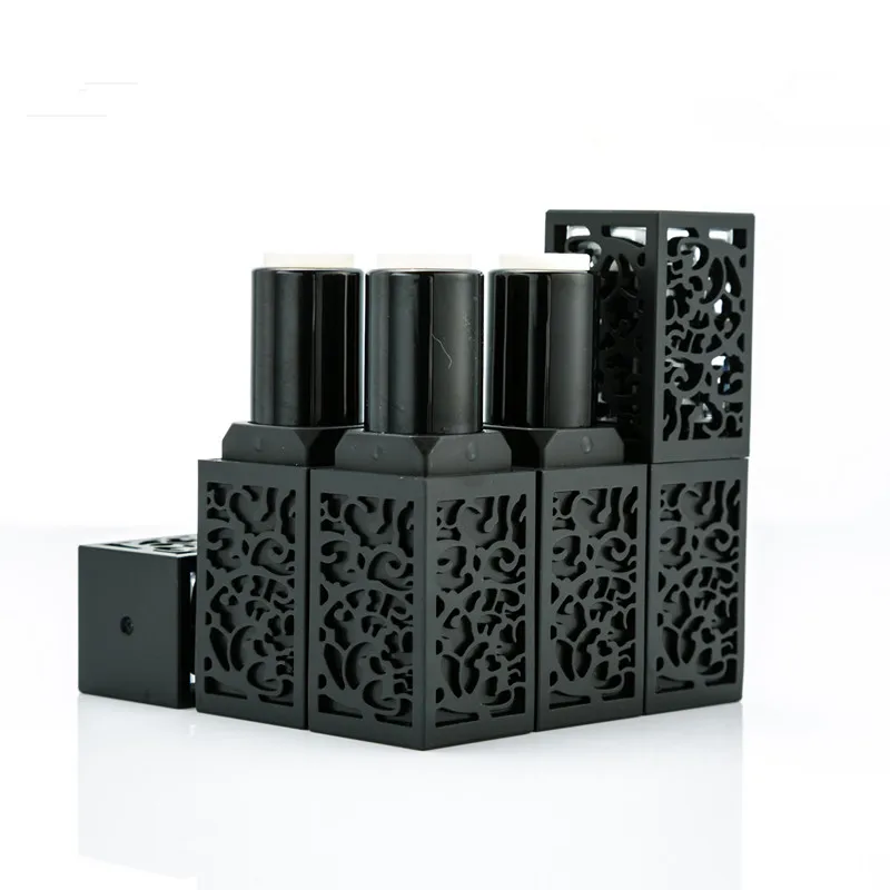 12 мл пустые косметические контейнеры тюбик для губной помады с черными пустыми