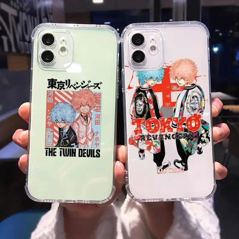 

smiley tokyo revengers japanese anime Phone Case For iphone 13 12 11 8 7 plus mini x xs xr pro max Transparent soft