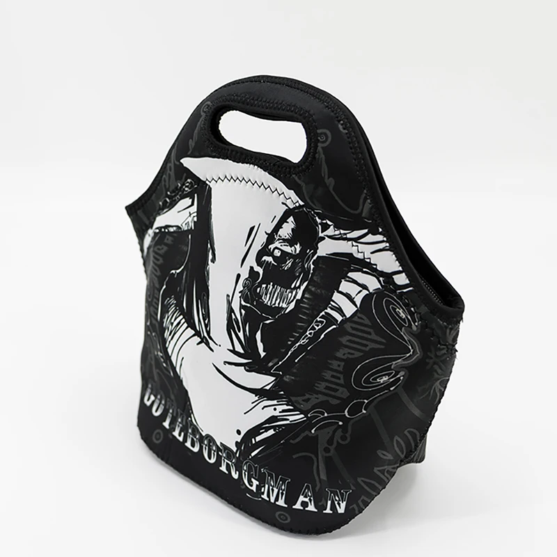 

Punk Fashion Handbag Black Printing Zipper Casual Shpping Bag For Women New