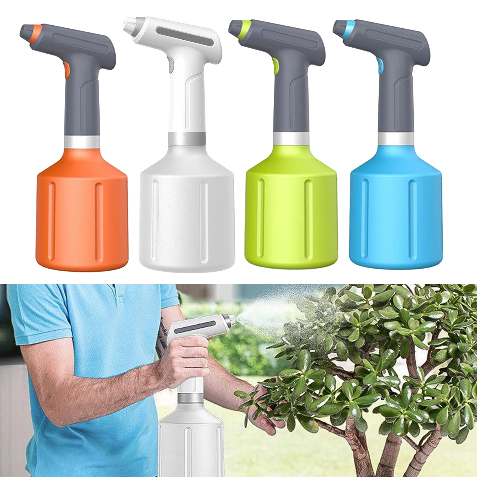 

Electric Plant Spray Bottle Automatic Watering Fogger USB Garden Tool White