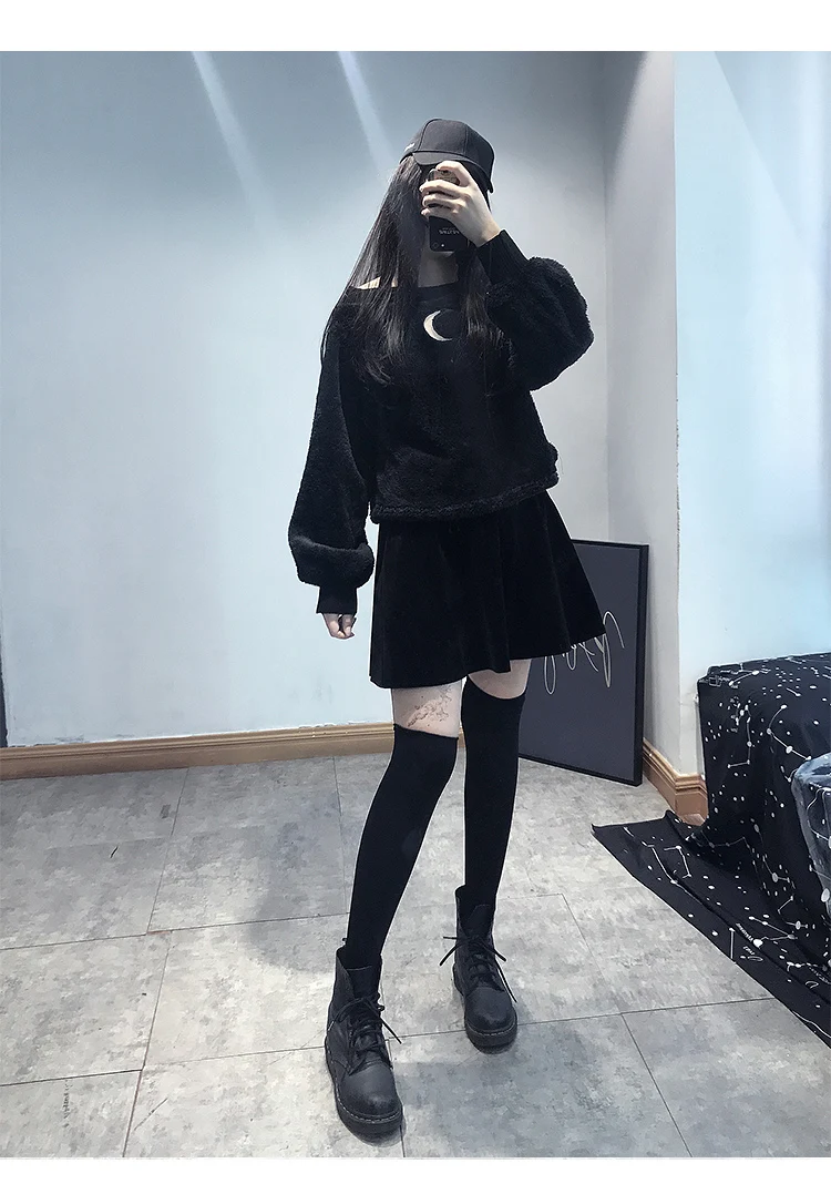 Женские пуловеры в стиле Харадзюку на весну и осень Модные свободные с длинным