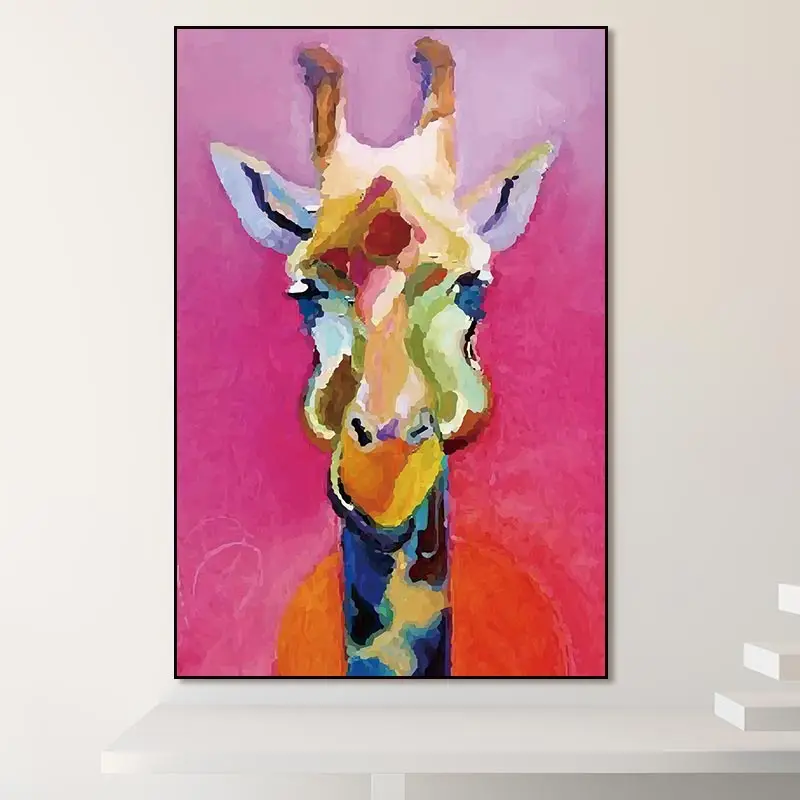 Картина на холсте животное постер с зеброй настенное искусство домашнее