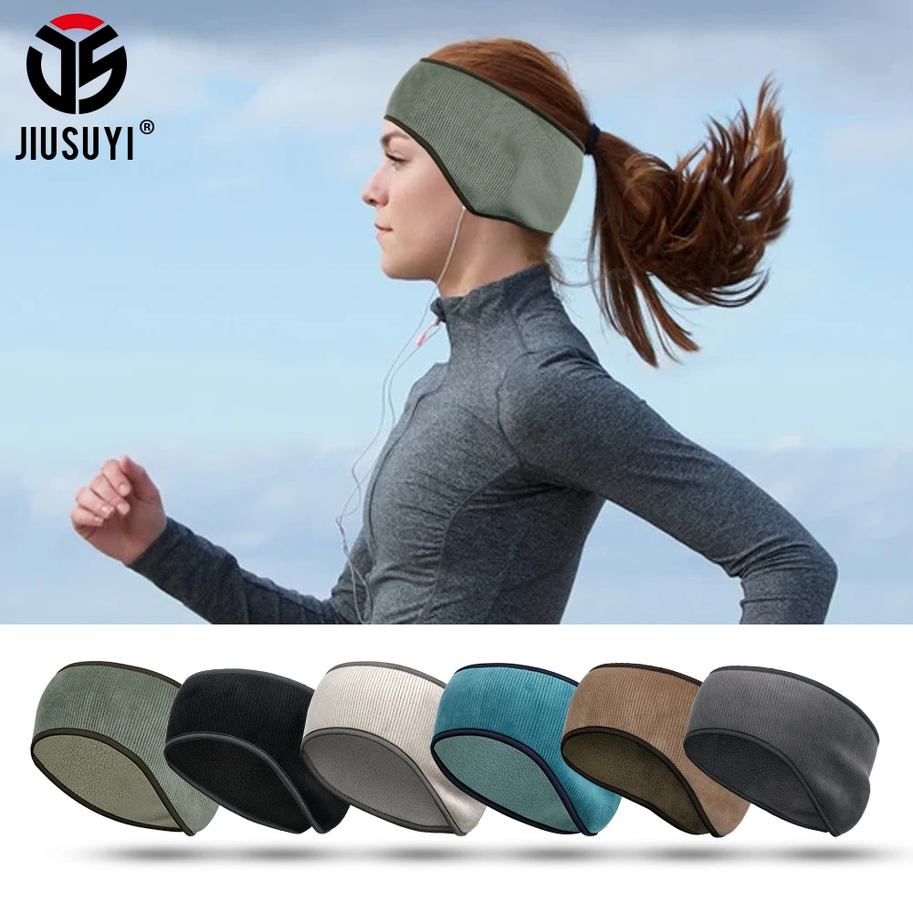 

Winter Warmer Headband Ski Muffs Thermal Fleece Ear Cover Sports Riding Skating Climbing Hunting Elastic Bandage Men Headwrap
