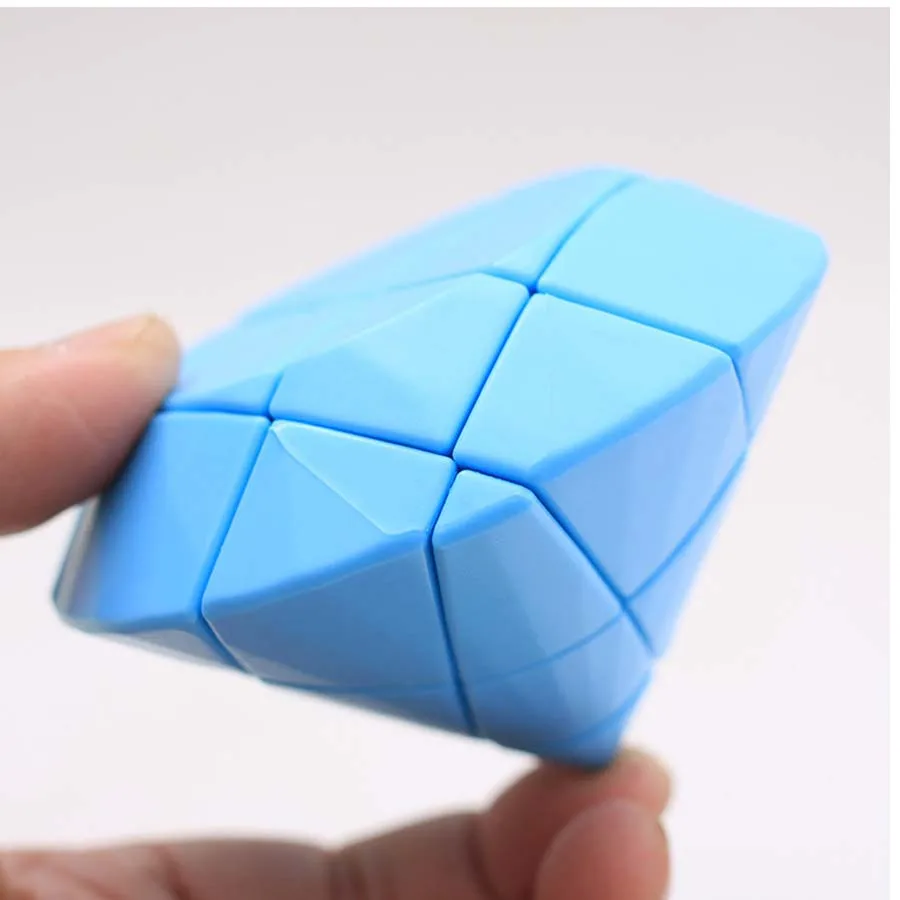 

YJ необычная форма Магический кубик розовый желтый синий 3x3 интересный кубик-головоломка скоростные кубики для детей обучающие игрушки