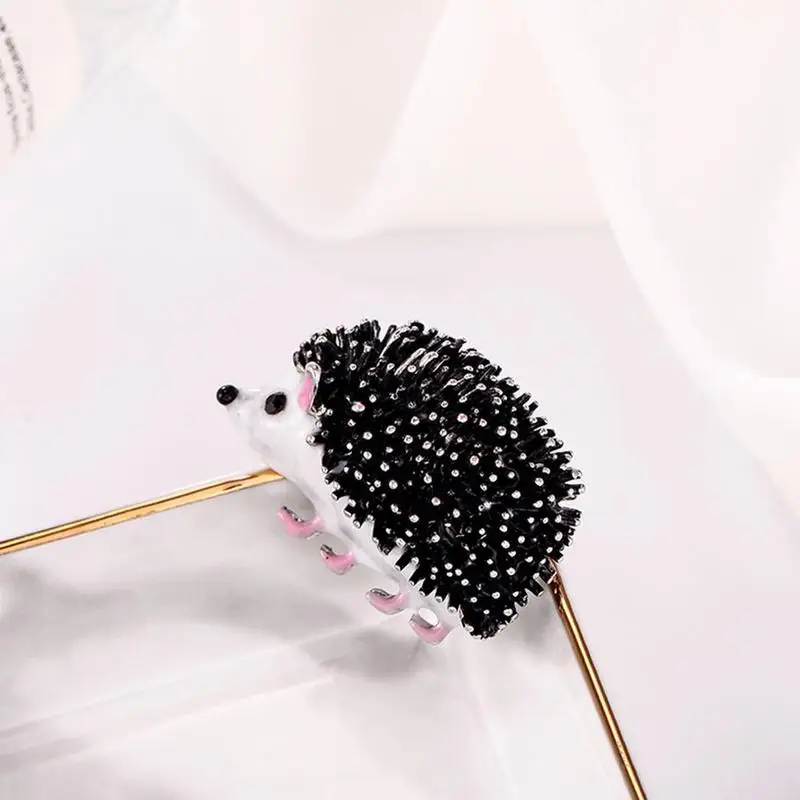 2020 черная эмалированная Женская Брошь в виде ежика аксессуары для милых животных