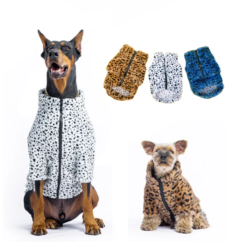 

Winter Autumn Large Dog Hoodies Clothes Pet Jacket Warm Fleece Big Dogs Costume French Bulldog Doberman Coat Puppy Outfit Spring