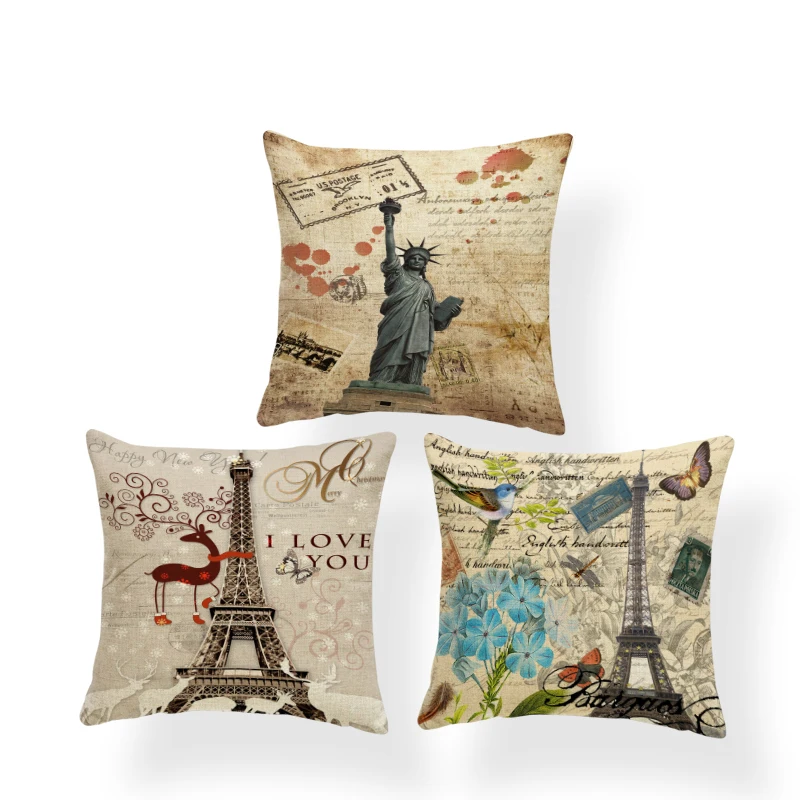 Красивый Строительный набор подушек британский Париж Тауэр Лондон железный мост
