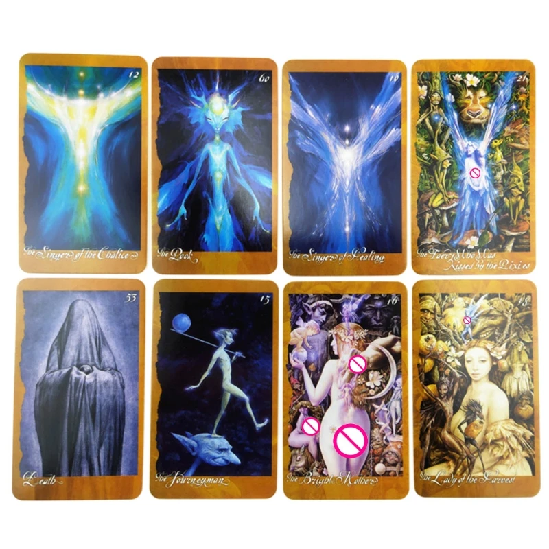 66pcs Tarot Cards Deck The Faeries' Oracle Beautifully Designed Durable Fairy Paper Card For Fun Playing Board Games | Спорт и