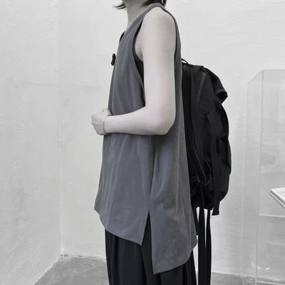 

Summer outside wears the fashion INS Korea edition to take off the sleeveless jacket loose t-shirt vest