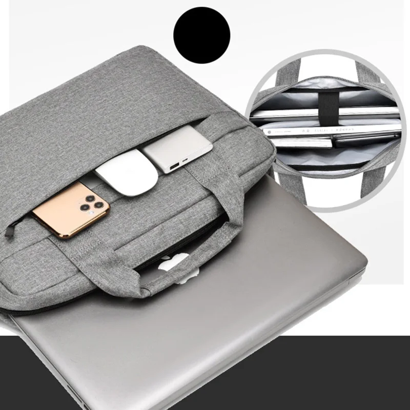 laptop bag sleeve case for lenovo air 13 3 macbook xiaomi huawei matebook 14 shoulder handbag computer bag pouch 15 6 briefcases free global shipping