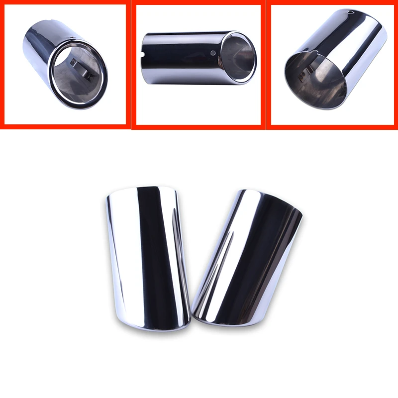 SPEEDWOW Universal Car Exhaust Tip Pipe Modified Muffler Tail Stainess Steel For VW Volkswagen Jetta Sagitar Scirocco | Автомобили и