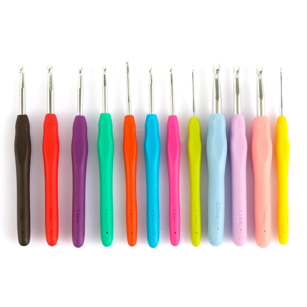 DIY ремесло многоцветный 2 0 10 мм алюминиевые спицы мягкая ручка с эргономичной
