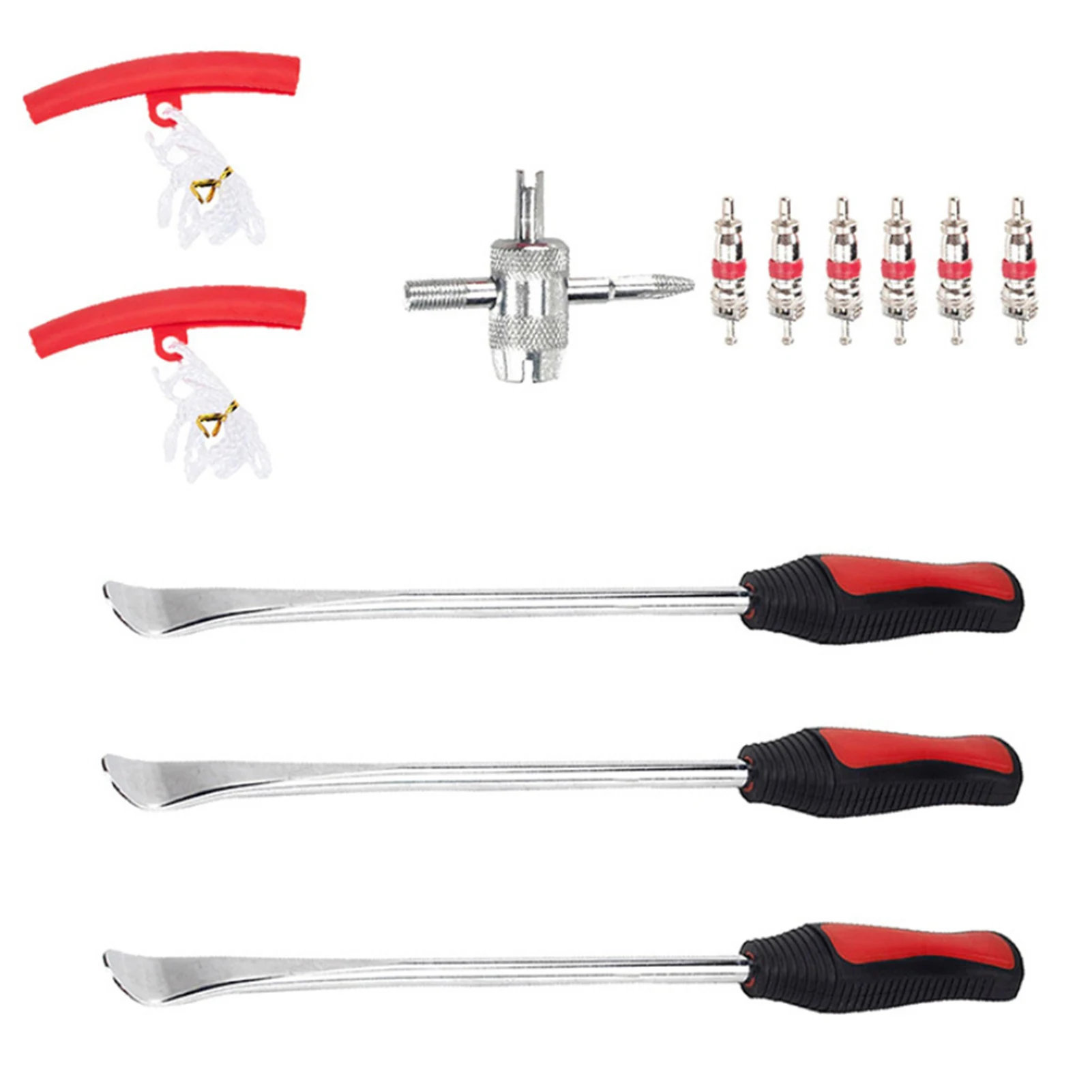 

5 in 1 Tire Changing Set Tire Levers Spoon Set Spoon Lever Tools Heavy Duty Motorcycle Bike Car Tire Irons Tool Kit