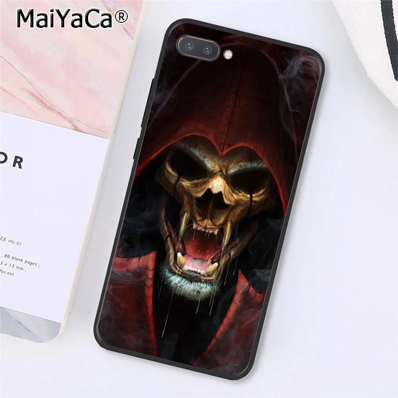 A10 MaiYaCa Grim Reaper Череп Скелет Капа чехол для телефона huawei Honor 8X9 10 20 Lite Honor 7A 7C Honor10i View 20 - Цвет: A10
