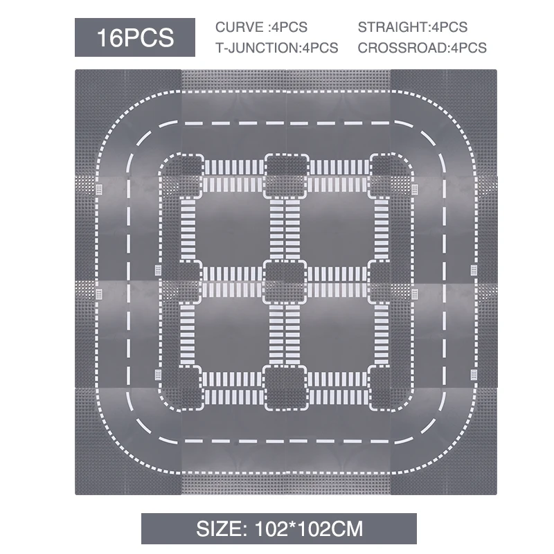 Классические городские дорожные базовые тарелки маленького размера DIY Кирпичи