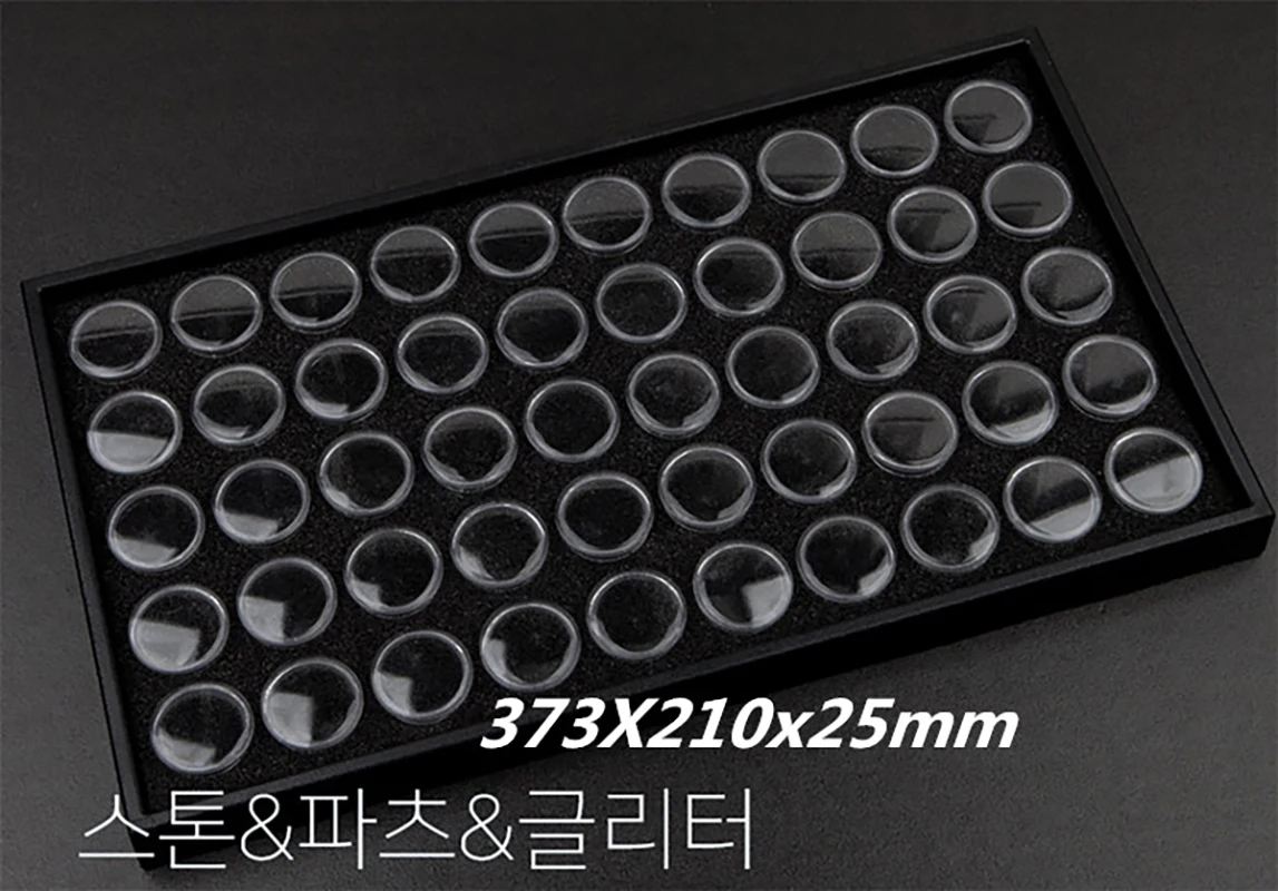 

KJZ 25/50 Bottles Diamond Painting Box Tool Container Round Storage Box For Diamond Painting Drill Rhinestone Container Box Free