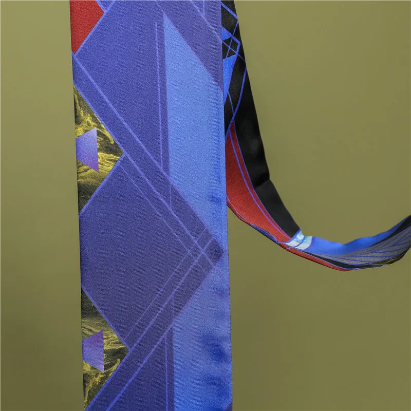 

10*162cm Silk Headband Silk Scarf Double Mulberry Silk Tie Hair Ribbon Long Strip Female Bag Silk Scarf Small Scarf