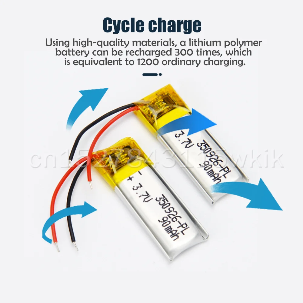 Литий-полимерный литий-ионный перезаряжаемый аккумулятор 90 мАч 3 7 в 350926 для MP3 MP4
