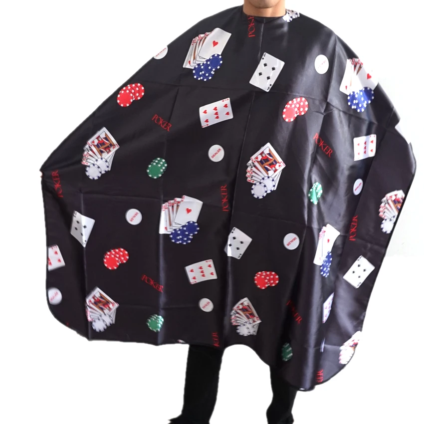 Профессиональная накидка для парикмахерской с рисунком покера Парикмахерская