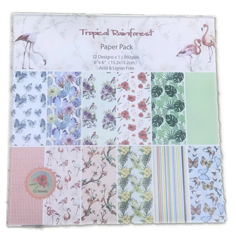 

Декоративная бумага для скрапбукинга, 12 шт./лот, в стиле ретро