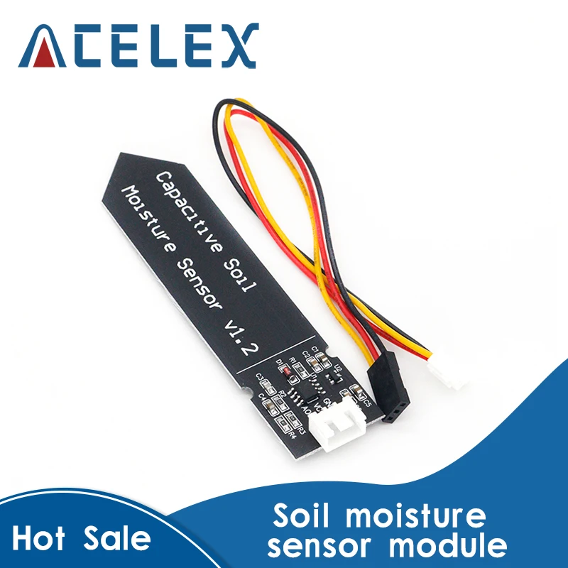 Емкостный модуль датчика влажности почвы устойчивый к коррозии провод