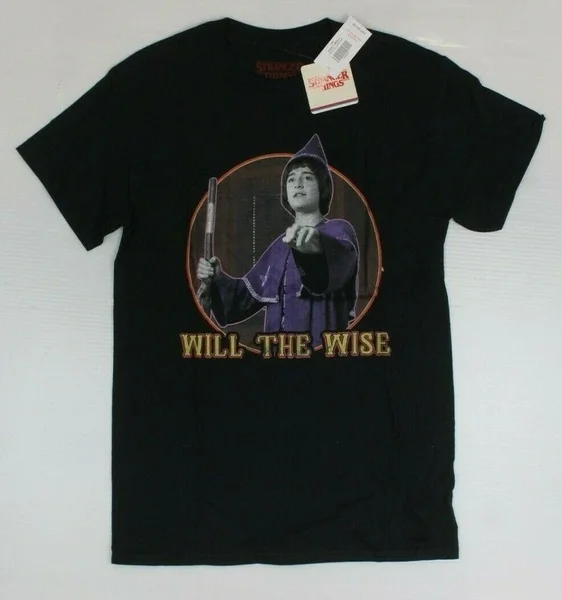 

Stranger Things Netflix Series Will The Wise Official Black T-Shirt New! (5D5