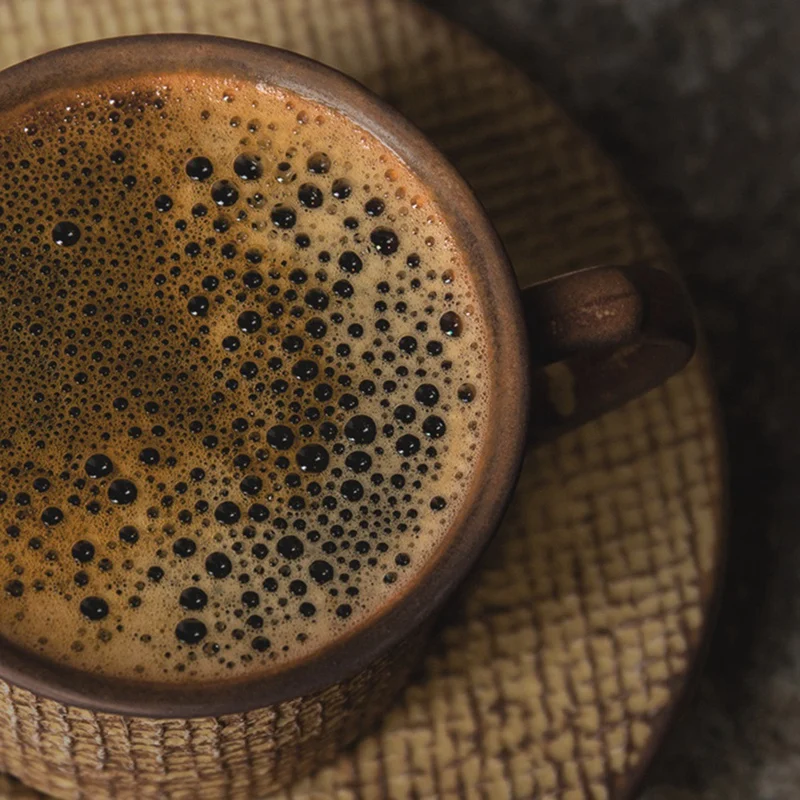 Японская Классическая винтажная чашка и блюдца керамика простой стиль