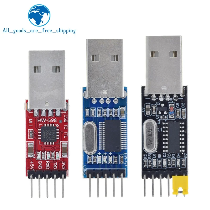 3 шт./лот = 1 шт. PL2303HX + CP2102 CH340G USB для TTL arduino PL2303 5PIN модуля UART | Электронные компоненты