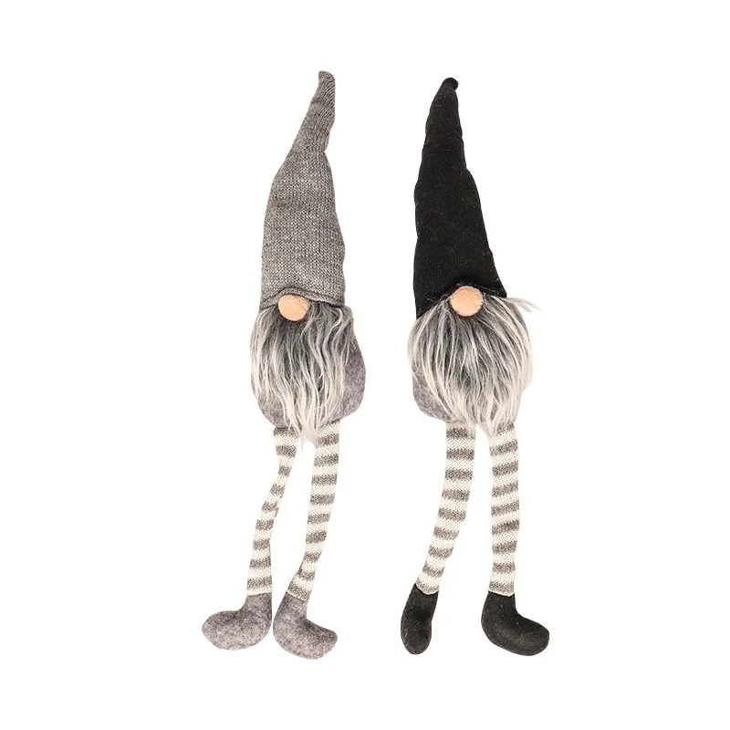 2 шт./компл. черный серый скандинавский плюшевый орнамент вязаная Рождественская