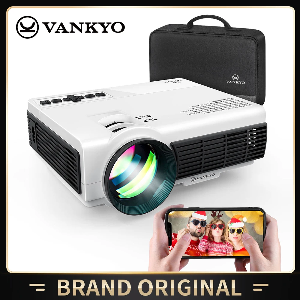 Мини проектор VANKYO LS3W 1080P портативный Wi Fi синхронизирующий экран смартфона для