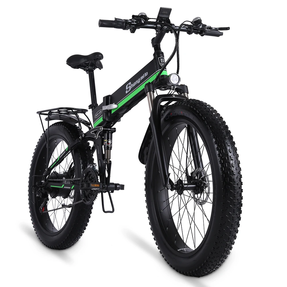 Preise Shengmilo Elektrische Bike 1000W Neue Super Ebene Schnee Bike Elektro Fahrrad Klapp Ebike 48V12Ah Elektrische Fahrrad 4,0 Fett Reifen E Bike