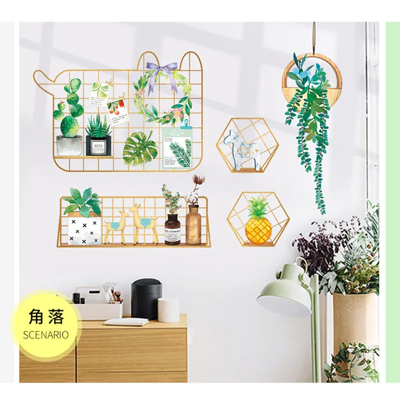 Настенные украшения обои настенные стикеры в спальню Сказочная сетка красные