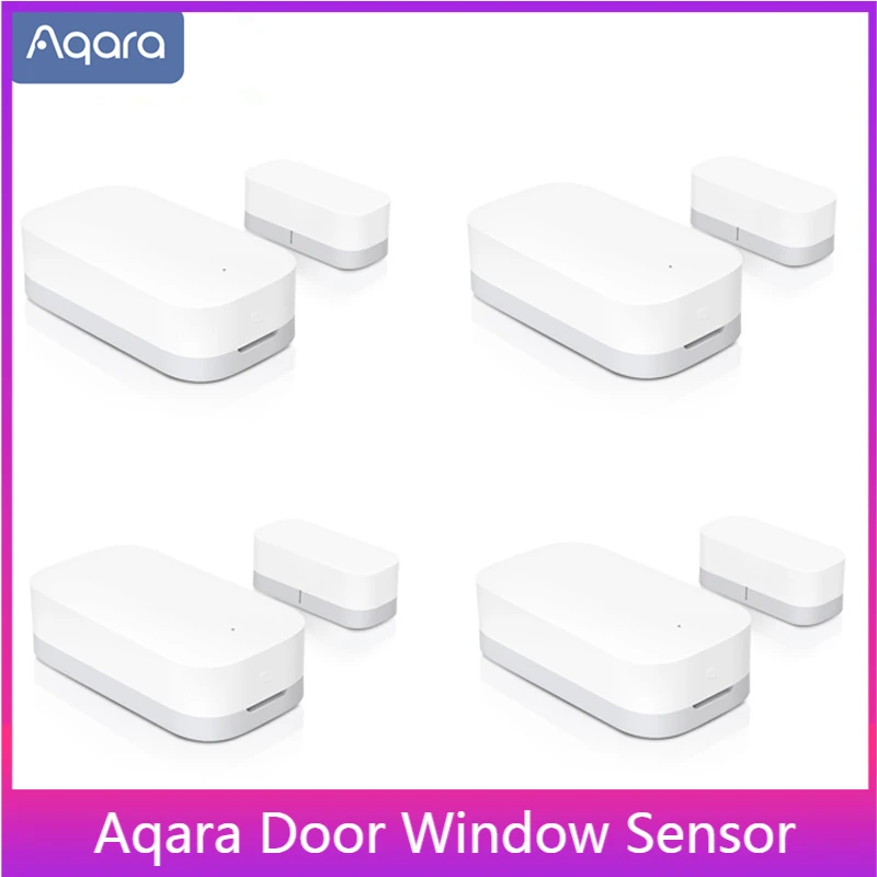 

Датчик открытия окон и дверей Aqara Zigbee, Беспроводной сенсор, работает с приложением Mi Home для умного дома Xiaomi mijia