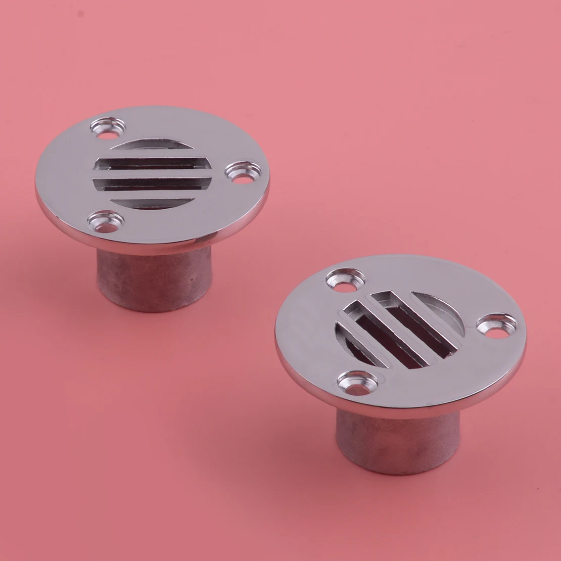 

2Pcs 1" Marine Yacht Fishing Boat Deck Floor Drain Scupper Cover Corrosion Resistance Durable 316 Stainless Steel 5.3x2.9cm