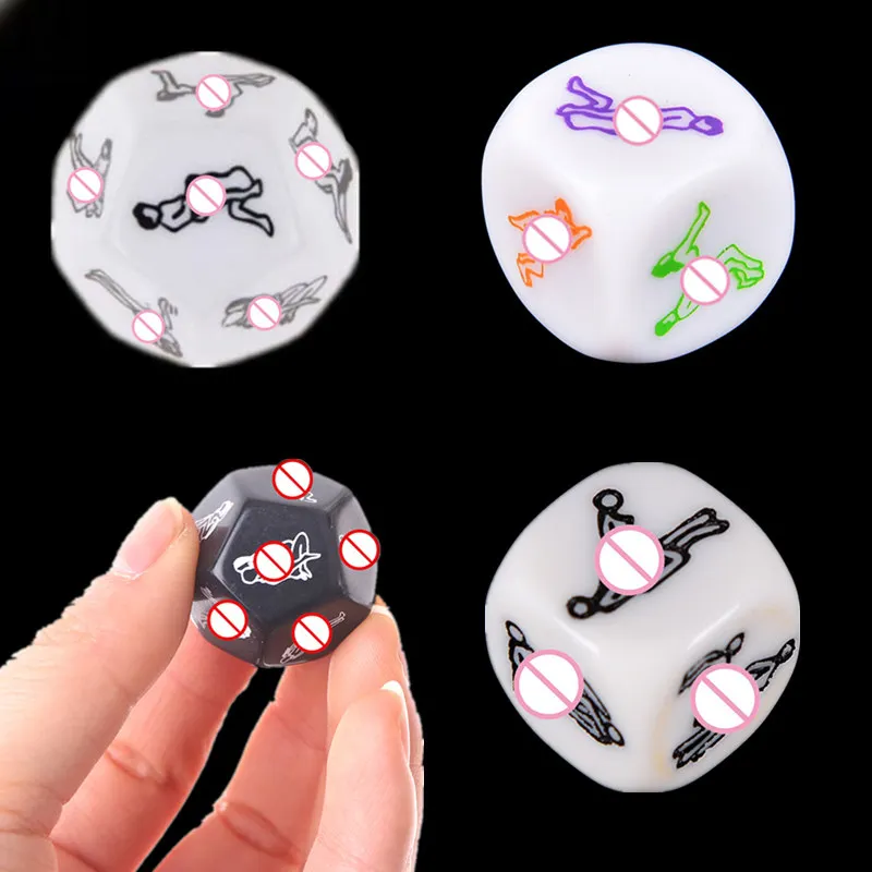 12 Sides 6Sides Funny Sex Dice Sexy Romance Love Humour Gambling Adult Games Erotic Bondage Acc Sexy Posture Toy For Couple