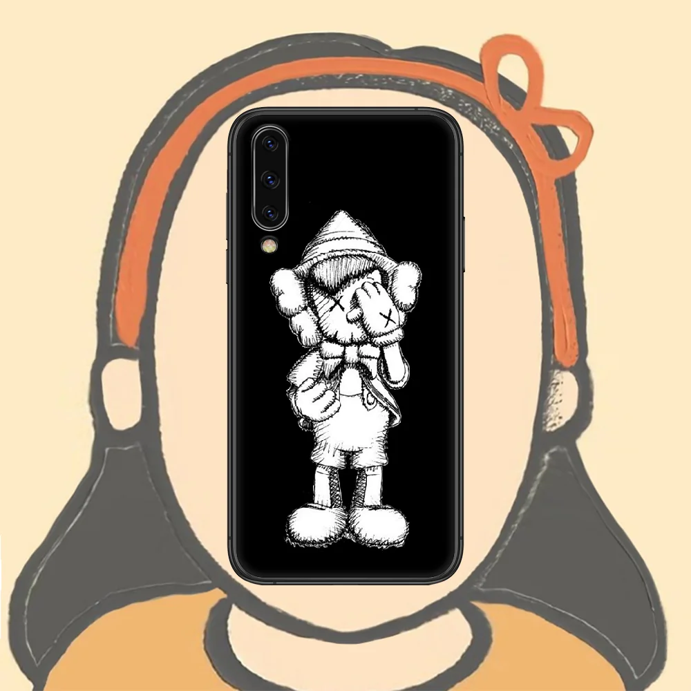 

Super cartoon kawa Phone Case For Samsung Galaxy A 3 5 7 8 10 20 20E 21S 30 30S 40 50 51 70 71 black Cover Luxury Shell Silicone