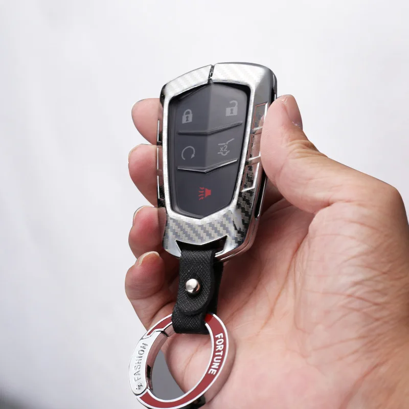 

Zinc alloy Key Case Holder Shell For Cadillac ESV Escalade CTS XTS SRX ATS 2015 2016 2017 2018 CT5 XT5 XT6 car Accessories