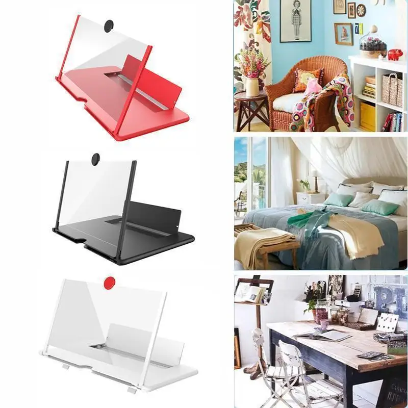 12 дюймов 3D Тонкий складной мобильный телефон усилитель стенд Лучший сотовый