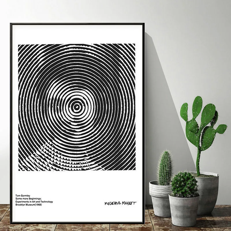 

Stockholm Contemporary Photography Art Painting Modern Abstract Black and White Line Wall Mural Poster Canvas Painting