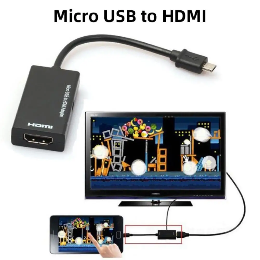 Кабель переходник для телефона HDTV с разъемом Micro USB Для HDMI|Комплекты аксессуаров
