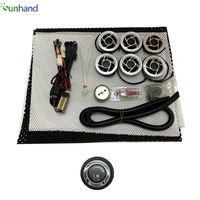 Car Seat Ventilating kits with high quality Nickel plated Fans，6 fans/seat, 6 Shift LED Knob Switch