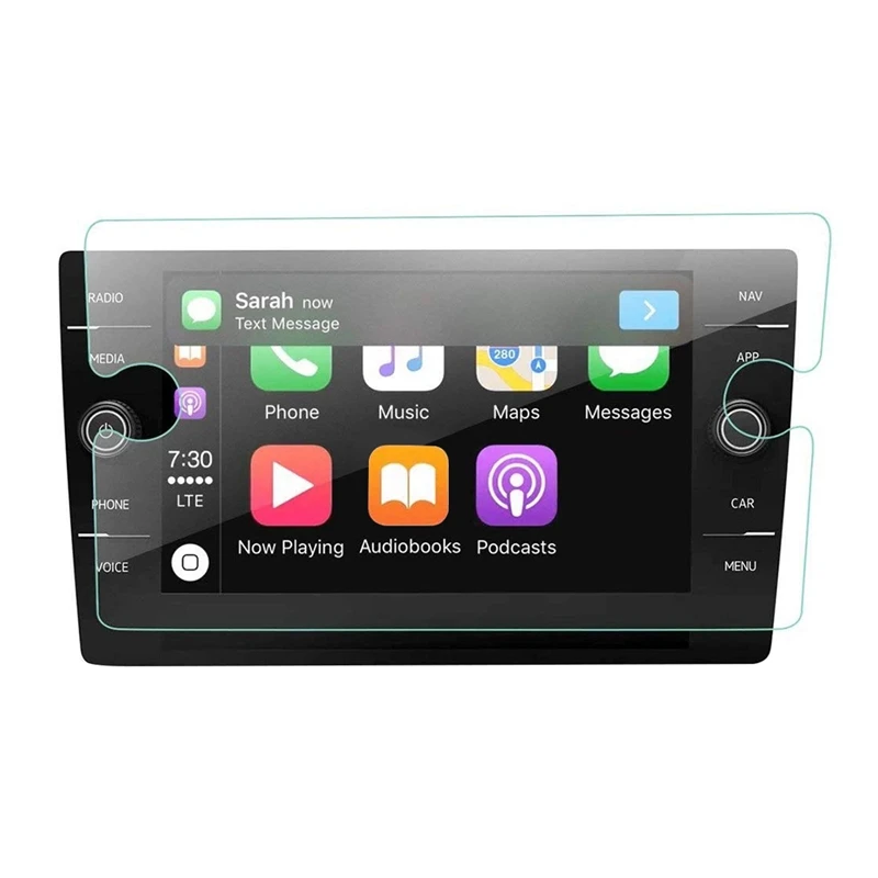 

For Tiguan 2018 2019 8 Inch 9H Tempered Glass Film Car Navigation Sn Protector Center Press Display Sn Protector Anti Sc